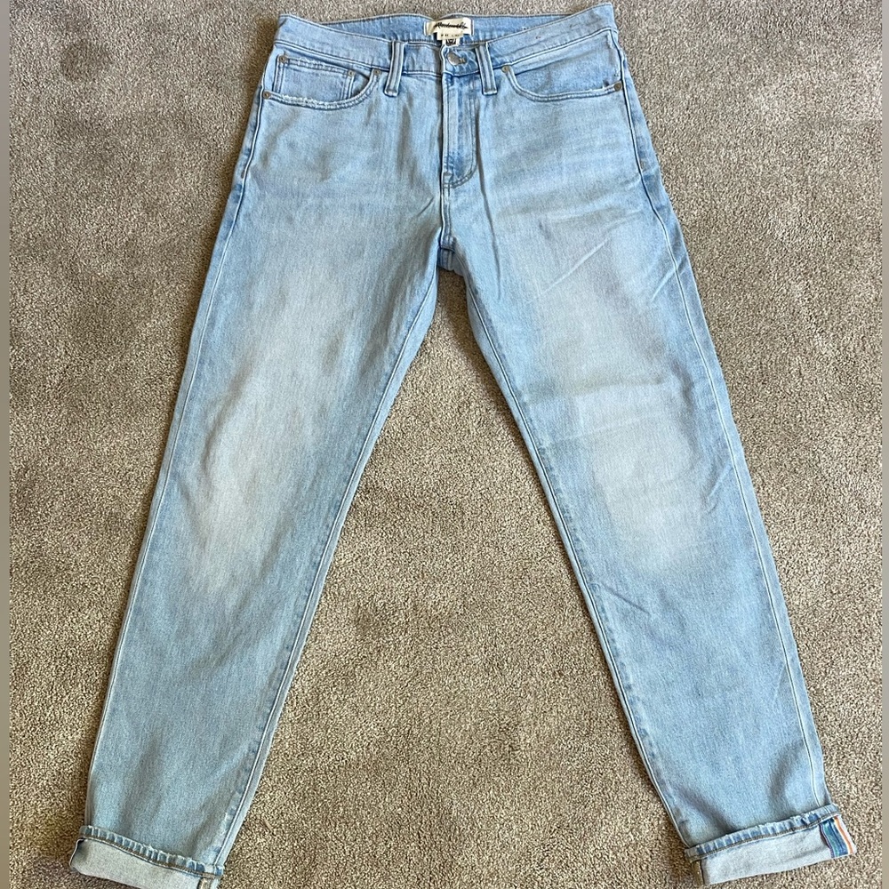 Madewell Relaxed Taper Authentic Flex Selvedge Jeans NWOT